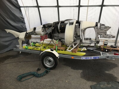 Structure mécanique du requin sur remorque